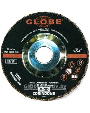 Круг лепестковый Globe Z40 CONICO 125х22.2